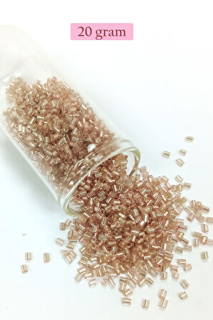 Kesme Cam Boncuk 2mm - 4 Renk - Toplam 80 Gram - BNC442