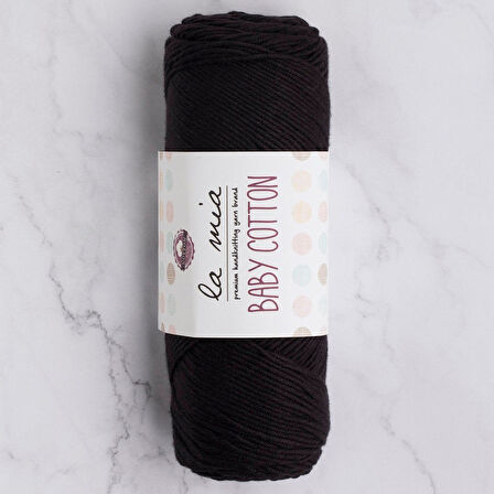 La Mia Baby Cotton Siyah El Örgü İpi - L006 - 33647