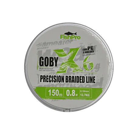 FishPro Goby 6X 150 Mt Dark Green Örgü ip misina
