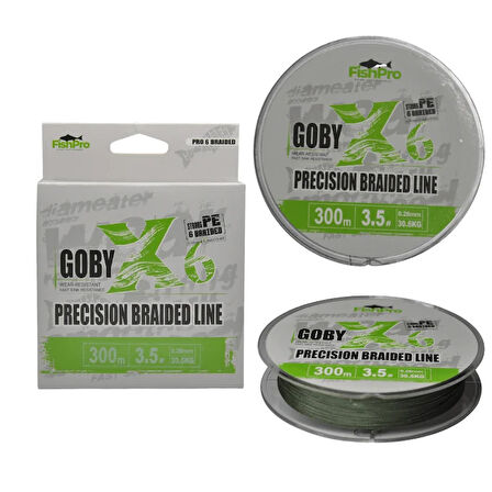 FishPro Goby 6X 300 Mt Dark Green Örgü ip misina