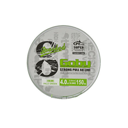 FishPro Goby 8X 150 Mt Pale Green Örgü ip misina