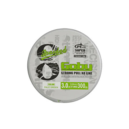 FishPro Goby 8X 300 Mt Plae Green Örgü ip misina