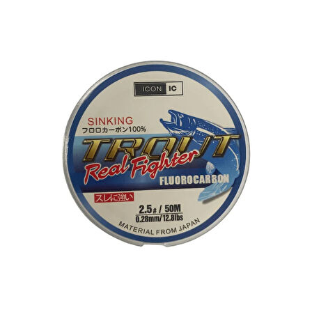 İCON-İC Trout 50 Mt Fluorocarbon Misina