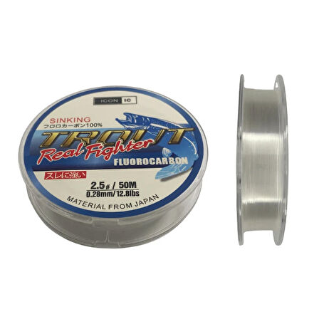 İCON-İC Trout 50 Mt Fluorocarbon Misina