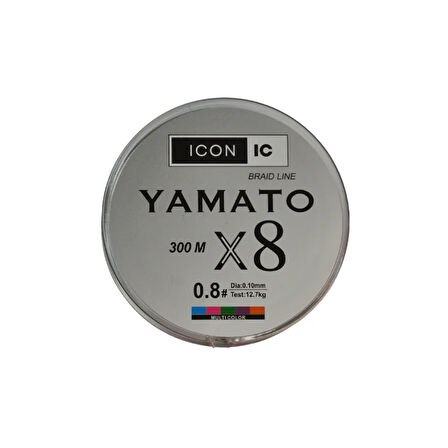 İCON-İC Yamato 8X 300 Mt Multicolour Örgü ip misina
