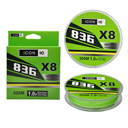 İCON-İC NEO 836 8X 300 Mt Chartreuse Örgü ip misina