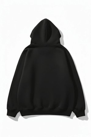 Unisex Yumuşak Dokulu Sensitive Content Baskılı Tasarım Oversize 3 İplik Hoodie Sweatshirt