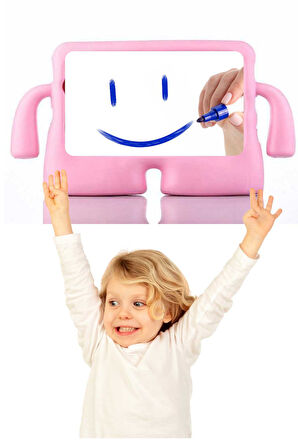 iPad 5/6 Nesil 9.7 inç Uyumlu Koko Eğlenceli Karakterli Standlı Tam Koruma Sağlayan Tablet Kılıfı