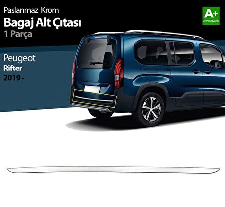 S-Dizayn Peugeot Rifter Krom Bagaj Alt Çıtası 2019 Üzeri