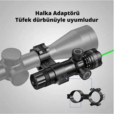Şarj Edilebilir Tüfek Lazeri - Wison - Yeşil