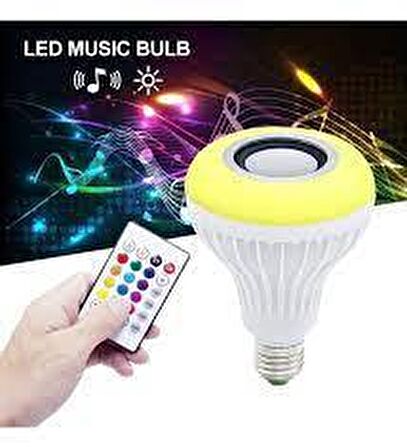 Leddolu Music Bulb Bluetooth Hoparlör Akıllı Led Ampul Lamba