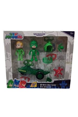 Pjmasks 7'li Figürler ve Aksesuarlar Oyun Seti  YEŞİL
