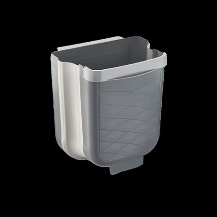 GRİ KATLANABİLİR MUTFAK ÇÖP KOVASI 6LT (5468)