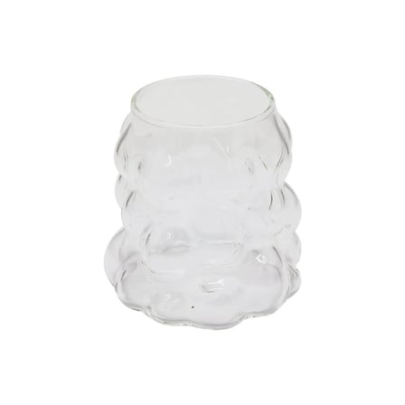 BONCUKLU - BOĞUMLU CAM BARDAK 340ML KAHVE - SUNUM - MEŞRUBAT (5468)