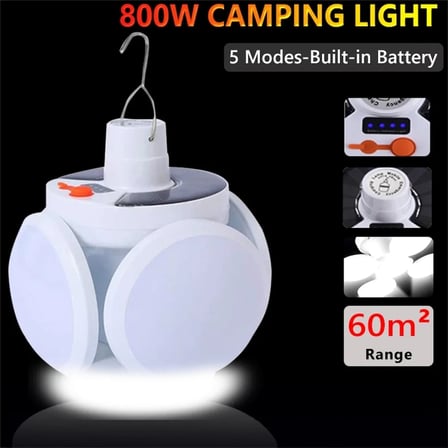 Solar 5 Kanatlı Kamp Lambası (5468)