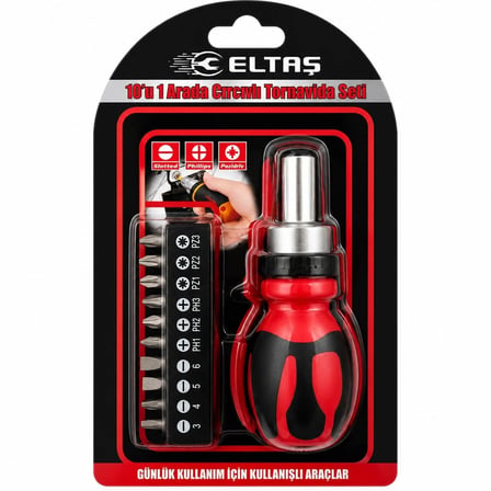 10IN1 SİLİKON SAP - CR-V CIRCIRLI TORNAVİDA BİTS SETİ PH1-PH2-PH-3 - PZ1-PZ2-PZ3 MANYETİK UÇ TUTUCU (5468)