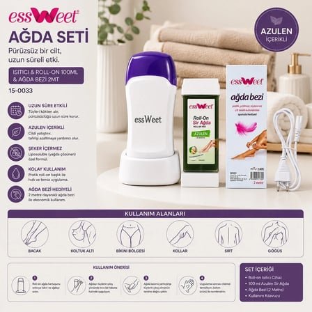 AĞDA SETİ ISITICI - ROLL-ON 100ML - AĞDA BEZİ 2MT (5468)