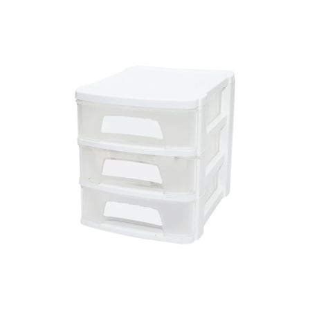 TONTON - NO:1 ÇEKMECE 3 KATLI 21.5X16.5X18.5 CM - SİYAH VEYA BEYAZ RENK GÖNDERİLİR (5468)