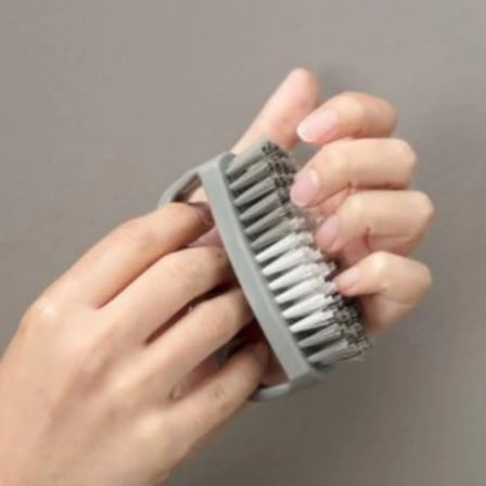 Tutamaçlı Plastik Pratik Tırnak ve Kıyafet Yaka Temizlik Fırçası- TP-113 (5468)