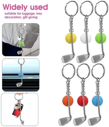 Gerçekçi Golf Tasarımlı Şık Anahtarlık Kolye Çanta Süsü Golf Keychain (5468)