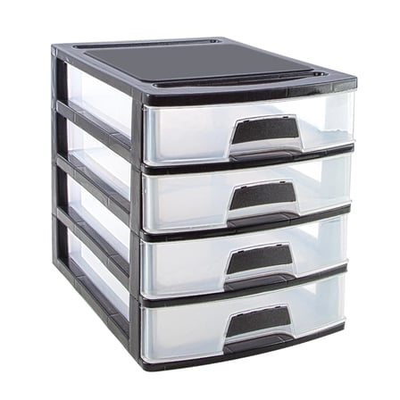 NO:3 ÇEKMECE 3 KATLI 35X25.4X22.6CM SİYAH VEYA BEYAZ GÖNDERİLİR (5468)