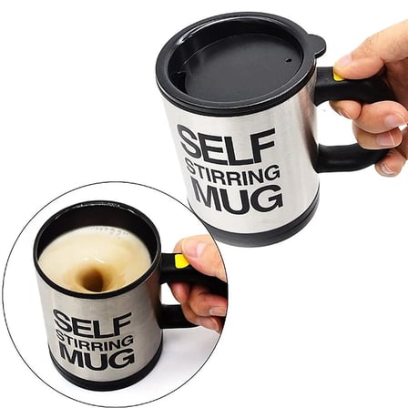 Karıştırıcı Özellikli Mikser Kupa Bardak Self Stirring Mug (5468)