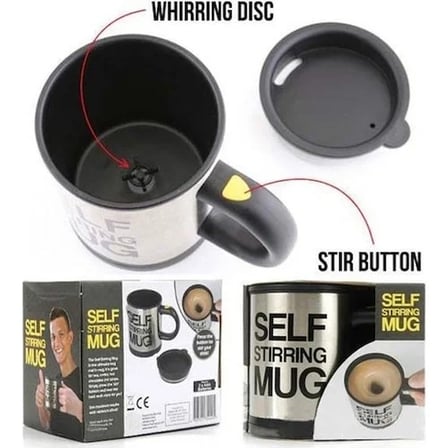 Karıştırıcı Özellikli Mikser Kupa Bardak Self Stirring Mug (5468)