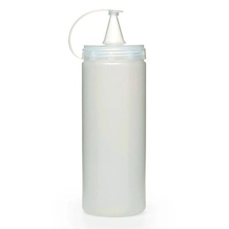 Şeffaf Kapaklı Sızdırmaz Yağlık Sosluk Şişesi Plastik Yağdanlık 400 ml. AP-9028 (5468)