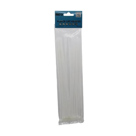 25PCS   BEYAZ   3.6X250MM  PLASTİK CIRT KELEPÇE (5468)