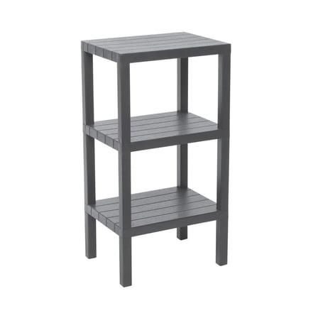 3 RAFLI GRİ MODÜLER ÜNİTE PLASTİK 38x29x74 cm (5468)