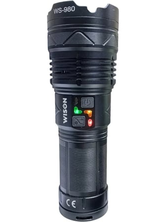 Profesyonel Zoomlu El Feneri | 60w – 7000 Lümen – 13.200 Mah – Type‑c – Metal Gövde (5468)