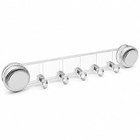 10 ADET PLASTİK POŞETLİ 5 KOLLU - VAKUMLU DELUX ASKISI YAPIŞKANLI 38.5CM - 5CM (5468)