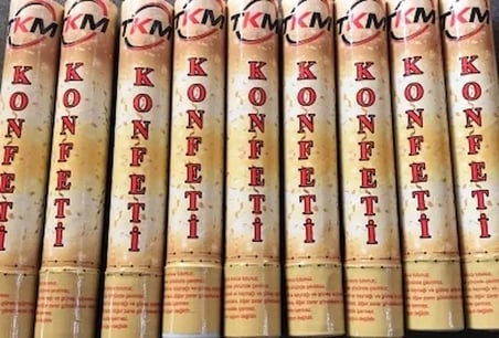 KONFETİ KARNAVAL METALİK RENKLİ 30CM (5468)