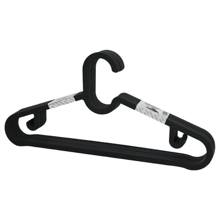10PCS PLASTİK - ANTRASİT GRİ ELBİSE ASKISI (5468)
