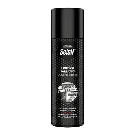 SELSİL OTO - ARAÇ TORPİDO PARLATICI SPREY 200ML HOŞ KOKULU - PARLAK - TOZ TUTMAYAN FORMÜL (5468)