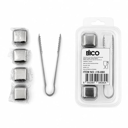 5PCS = 4 KÜP - MAŞA KÜP ŞEKLİ METAL BUZLUK (5468)