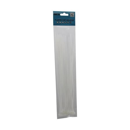 25PCS   BEYAZ   3.6X300MM  PLASTİK CIRT KELEPÇE (5468)