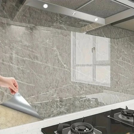 Mermer Desenli Sticker Folyo Atina Grisi 60CM*5MT (5468)