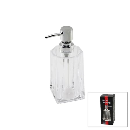 280ML - UZUN   ŞEFFAF - MİKA KRİSTAL  SIVI SABUNLUK (5468)