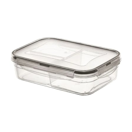 3 Bölmeli Kilitli Kapaklı 1 Litre Erzak Saklama Kabı LC-510 (5468)