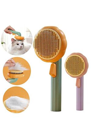 Pet Brush Kedi Köpek Tüy Fırçası -  Bal Kabağı Tarak