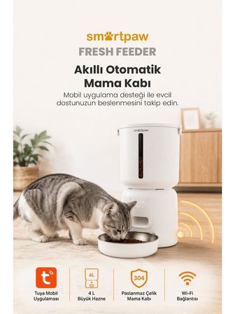 Smartpaw Fresh Feeder Akıllı Otomatik Mama Kabı (Distribütör Garantili)