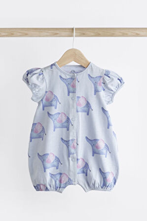 Next Baby Pamuklu Kedi Desenli 3’lü Romper Set