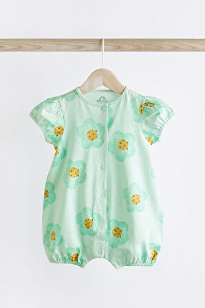 Next Baby Pamuklu Kedi Desenli 3’lü Romper Set