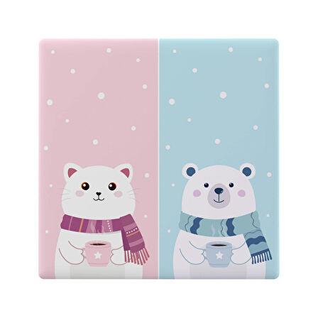 TX Ultimate Akıllı Dokunmatik Duvar Anahtarı Kapakları 2 Kanallı - Cartoon