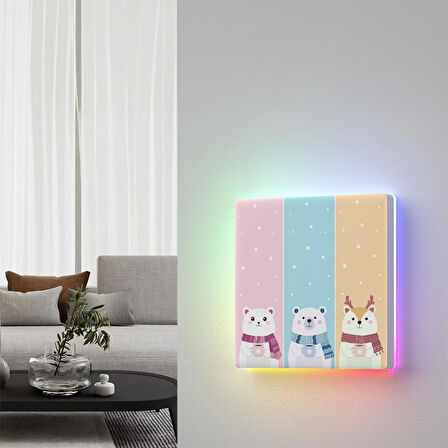 TX Ultimate Akıllı Dokunmatik Duvar Anahtarı Kapakları 3 Kanallı - Cartoon