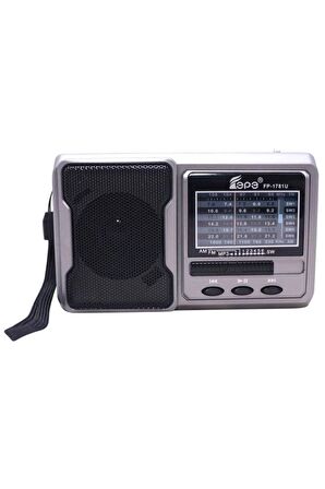 Fepe FP-1781BT Fm Radyolu Bluetoothlu Şarjlı Cep Radyosu + El Feneri