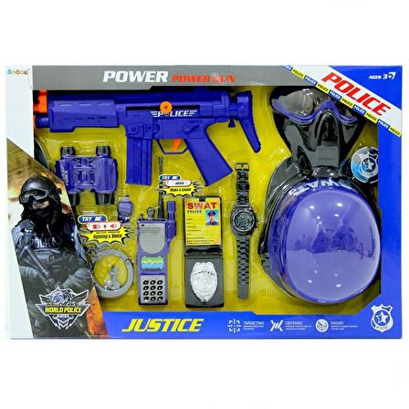 Power Gun Polis Silah Seti 34330