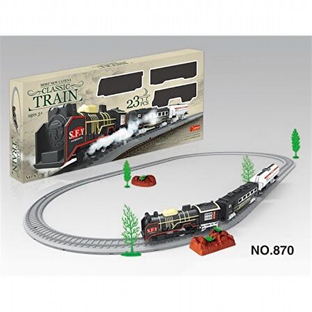 CAN OYUNCAK Classic Train Pilli Tren Seti 23 Parça