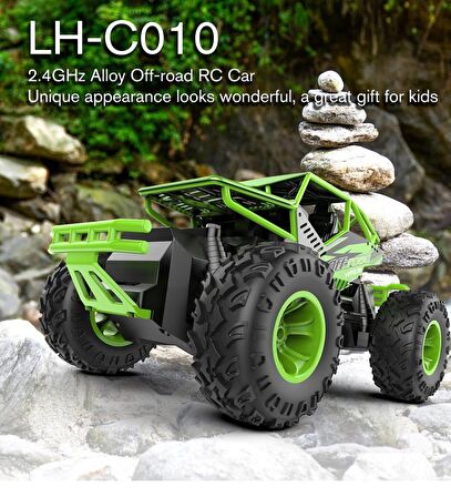 Rock Crawler 1:16, OFF-ROAD 2.4 GHz U/K Dağda, Çölde, Kayada Giden Climbing BigFoot Monster